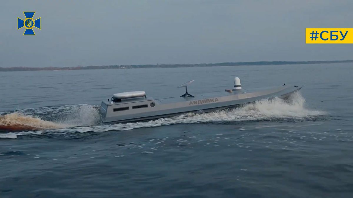 Ukrajinci předvedli testování nového námořního dronu. Pojmenovali ho Avdijivka